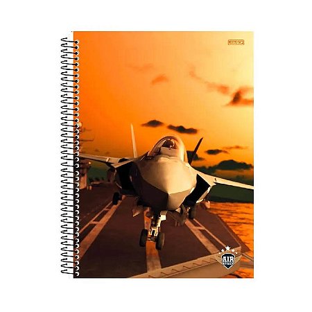 CADERNO CD UNIV 10M 160 FOLHAS AIR ATTACK SD