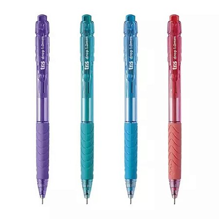 CANETA ESFEROGRÁFICA 1.0MM RET COLOR DROP TRIS