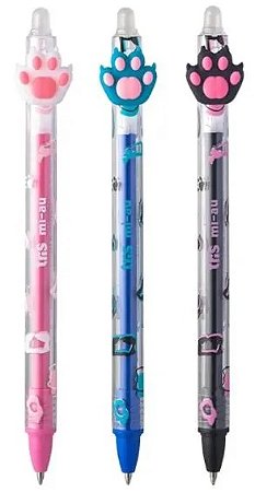 CANETA ESFEROGRÁFICA GEL APAGAVEL HOLIC MI-AU TRIS