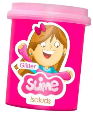 Brinquedo Slime Glitter Isakids pote 152gr