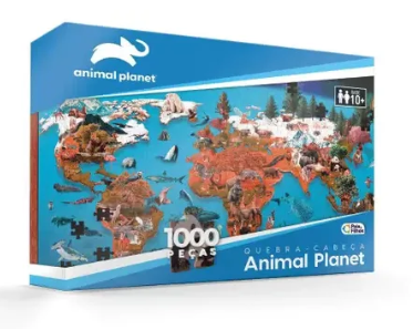 Quebra Cabeça cartonado Planeta Animal 1000pçs Pais e Filhos