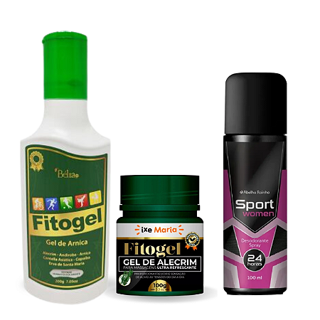 Kit Pós-Treino Perfeito: Fitogel Arnica e Alecrim + Brinde Woman Energy