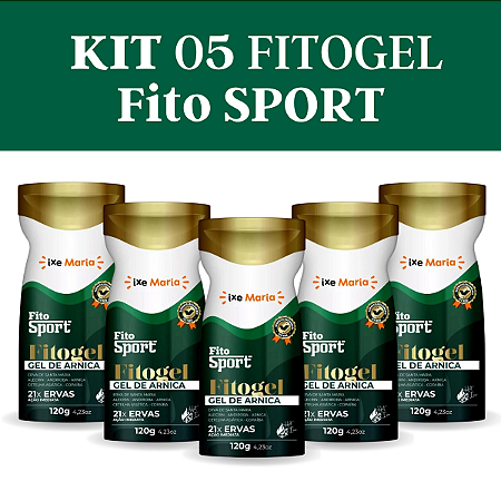 Kit com 5 Fitogel Sport Arnica: Alívio Rápido para Dores Musculares e Lesões