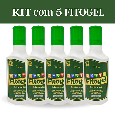 Kit com 5 Fitogel Arnica: Alívio Imediato para Dores Musculares e Lesões