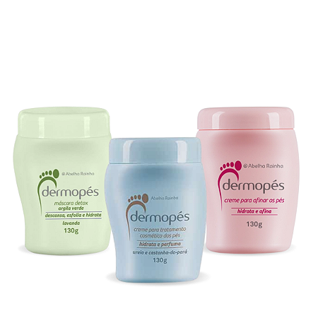 Kit Dermopés: Creme Afinar + Máscara Detox + Creme Ureia e Castanha do Pará