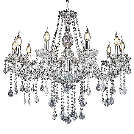 Lustre pendente com 10 braços modelo COD10026