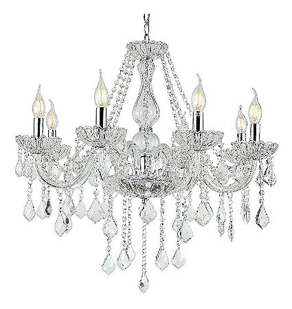 Lustre pendente com 8 braços modelo COD10050
