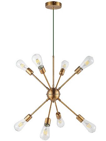 Lustre pendente cor cobre D500xH500MM marca inobari modelo COD10073