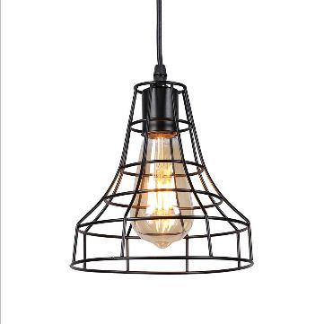Lustre pendente cor preta D160xH150MM modelo COD10029