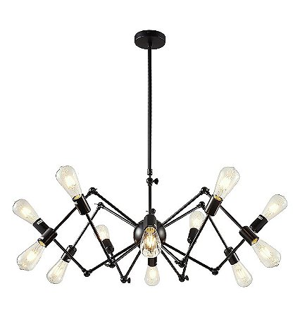 Lustre pendente cor preto 1000 H500MM marca inobari modelo COD10084