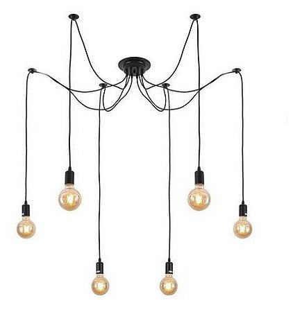 Lustre pendente cor preto 750 H1200MM marca inobari modelo COD10082
