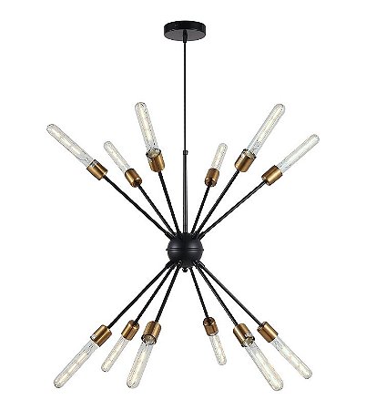 Lustre pendente cor preto/cobre  D700xH700MM marca inobari modelo COD10071