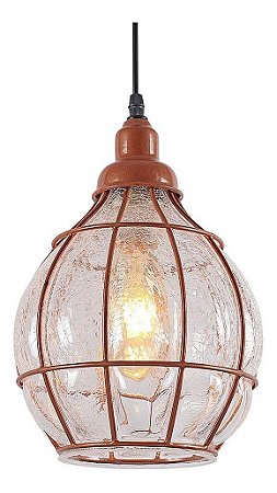 Lustre pendente cor rose D170xH240MM modelo COD10040
