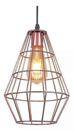 Lustre pendente cor rose D190xH270MM modelo COD10035