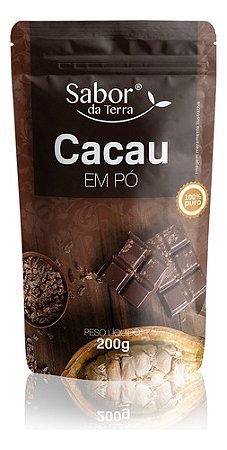 Cacau Em Pó 100% Puro Em Pouch - Sabor Da Terra - 200 G