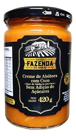 Doce De Abóbora Com Coco Diet Fazenda de Minas - 420g