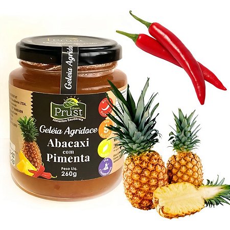 Geleia Agridoce De Abacaxi Com Pimenta - Prust - 260g