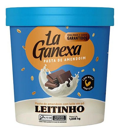 Pasta De Amendoim La Ganexa Sabor Leitinho 1kg