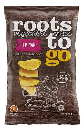 Roots To Go Chips De Batata Doce Teriyaki Sem Glúten 45gr