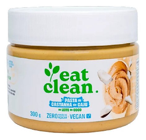 Pasta De Castanha De Caju Ao Leite De Coco Eat Clean 300g