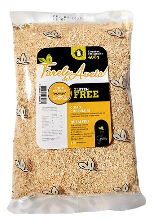 Farelo De Aveia Sem Glúten - Terra Dos Grãos - 400 G