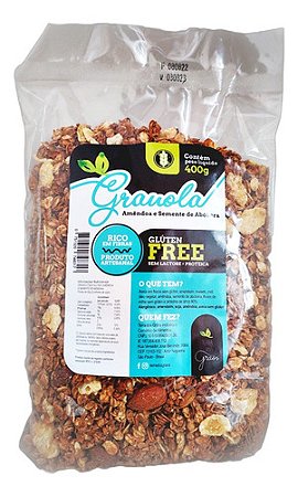 Granola Sem Glúten com Amêndoa e Semente de Abóbora - Terra dos Grãos - 400 g