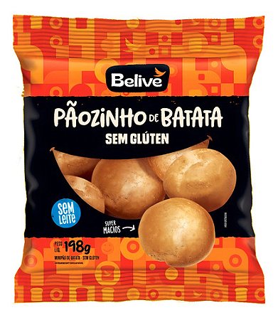 Pãozinho De Batata Sem Glúten Belive 198g