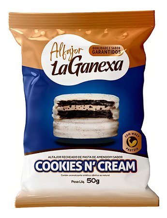 Biscoito La Fajor La Ganexa Cookies 50g Unidade Alfajor Fit Whey