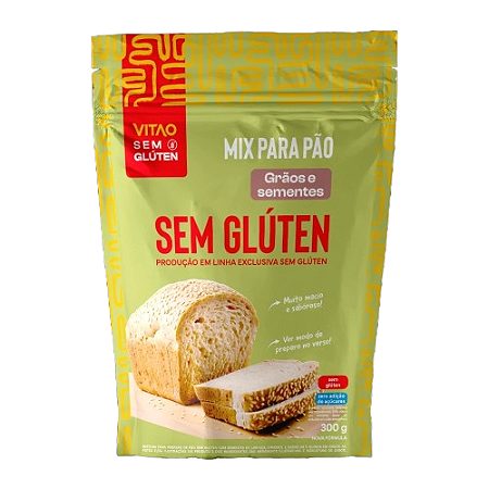 Vitao Mix Pão Sem Glúten Sementes - 300 g