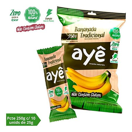 Bananada Ayê Tradicional Zero Açúcar 250 G