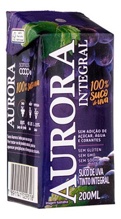 Suco Aurora De Uva Integral 200ml