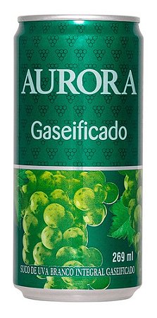 Suco Gaseificado Integral Uva Branco Aurora Lata 269ml