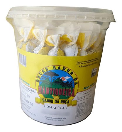 Bananinha Artesanal Mantiqueira Com Açúcar 30 Unid 1,05 Kg
