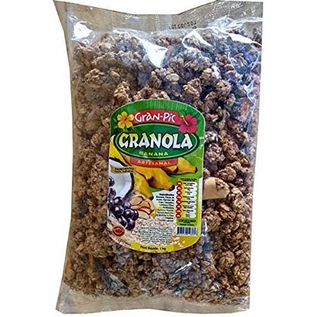 Granola Artesanal com Banana e Canela - Granpic Gran Pic - 1 kg/500 g