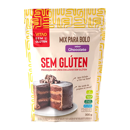 Mix Bolo Sem Glúten Chocolate - Vitao - 300g