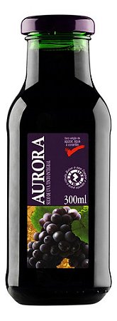 Suco De Uva Tinto  Aurora Sem Glúten Vidro 300 Ml