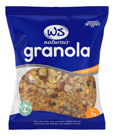 Granola Tradicional Ws Naturais 1kg