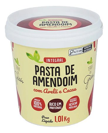 Pasta De Amendoim Com Cacau E Avelã - Terra Dos Grãos - 1 Kg