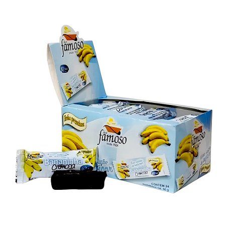 Bananinha Cremosa Zero Açúcar Famoso 24x30 g