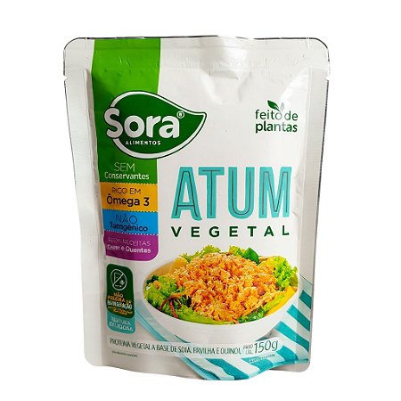 Atum Vegetal Vegano Feito de Plantas Sora - 150 g