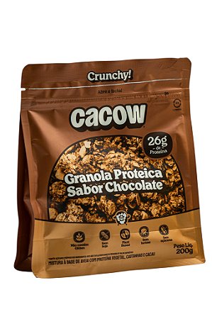 Granola Proteica Cacow Vegana Chocolate- 200 g