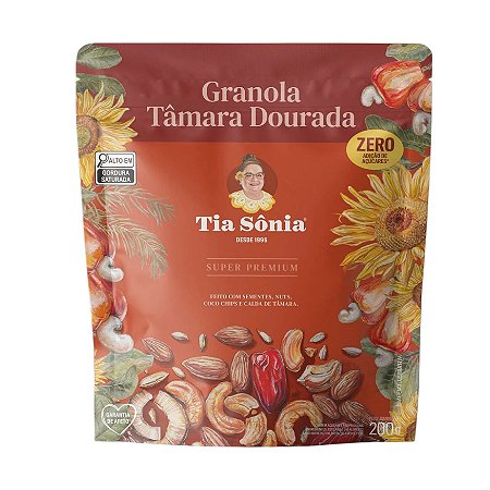 Granola Super Premium Tia Sônia Tâmara Dourada 200 g