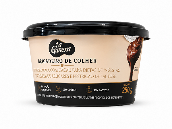 Brigadeiro de Colher Zero Açúcar La Ganexa 250g