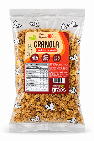 Granola Cookie Crocante - Terra dos Grãos - 400 g