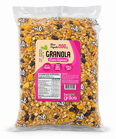 Granola Zero Açúcar Terra dos Grãos 800g