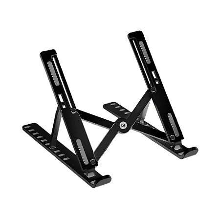 SUPORTE DE MESA BRIGHT PORTÁTIL PARA NOTEBOOKS ATÉ 18 POLEGADAS - BC003 PRETO