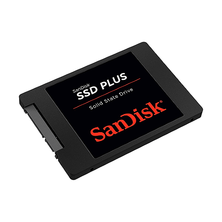 SSD Sandisk Plus Leitura 535MBs, Gravação 445MBs 480GB