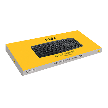 Teclado Bright 0014 Basic USB Preto