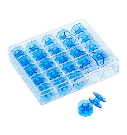 Conjunto com 25 bobinas de cor azul – 200277084