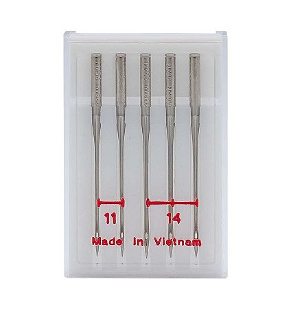 Agulha tamanho 14/90 e 11/75 para máquina overlock –  784860100
